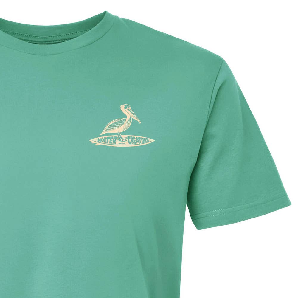 Charleston Apparel - Wholesale Screen Printed T-Shirt - Unisex - Pelican On Board - Customizable - Water Creature Design4