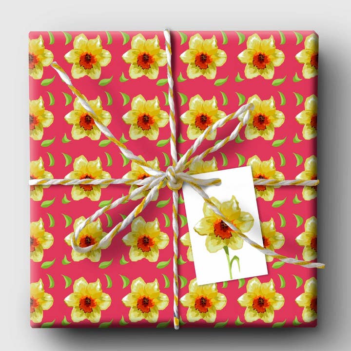 Curlicue – wholesale Gift tag – Daffodil Daze Swing Gift Tags - sustainable & eco-friendly1