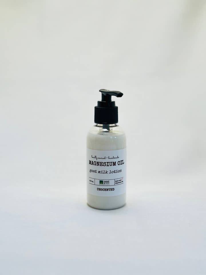 Magnesium Goat's Milk Hand+Body Lotion 4 fl oz for wholesale by Sweet Grass Essentials