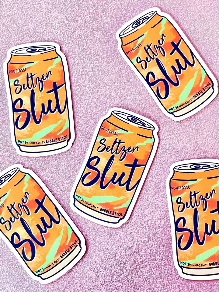 Seltzer Slut 3" Fridge Magnet - for Lacroix Lovers for wholesale by Full Send Studio