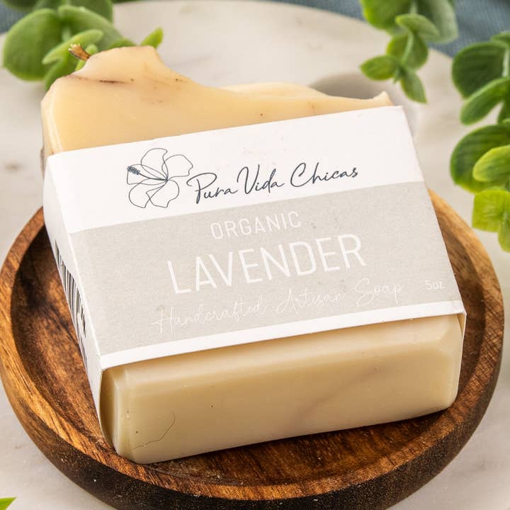 Organic Lavender Soap for wholesale by Pura Vida Chicas