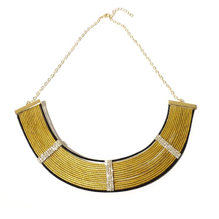Item # GGN-1063 - Golden Grass Necklace for wholesale by The Ancient Bazaar Jewelry & Accessories