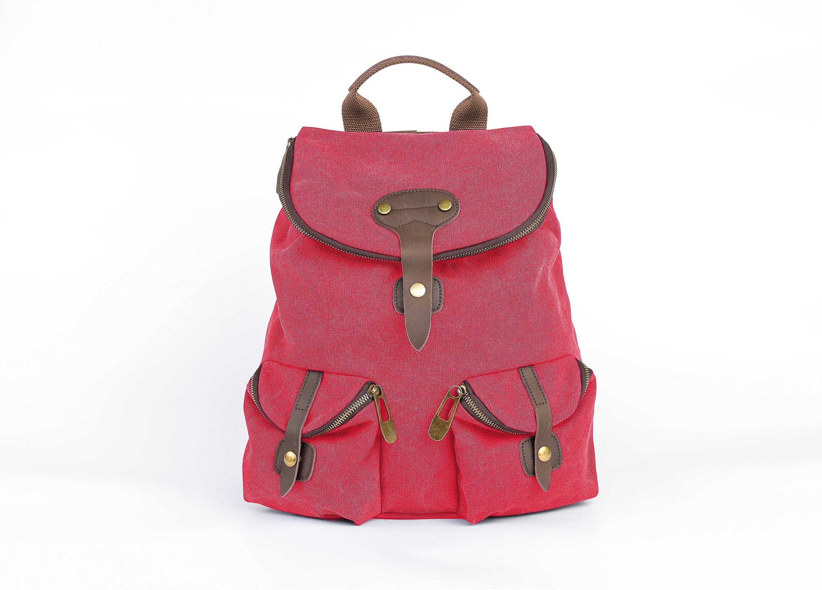 ZEDE PARIS - Wholesale Backpack - Women's - SAINT-PAUL - Canvas and leather backpack80