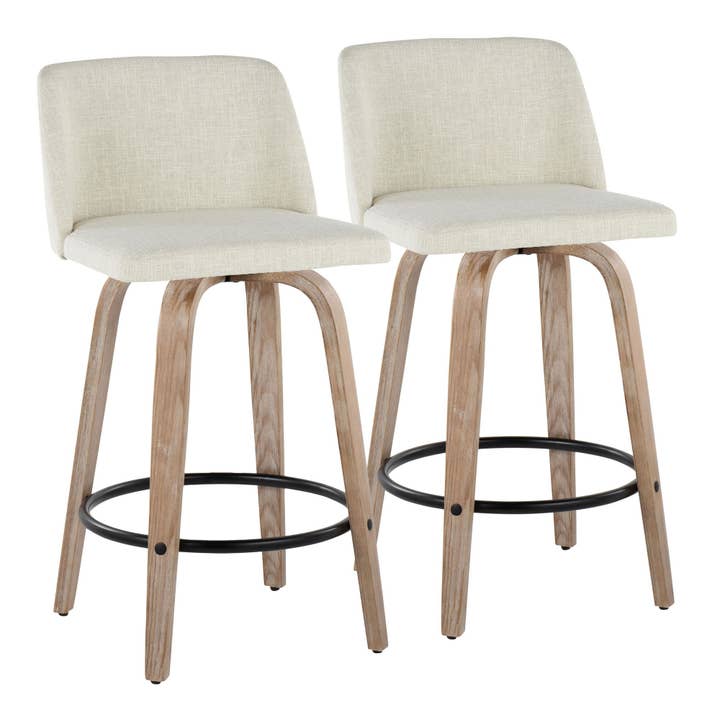 LumiSource and Grandview Gallery - Wholesale Stool - Toriano 26" Fixed Height Counter Stool Q - Set of 2105