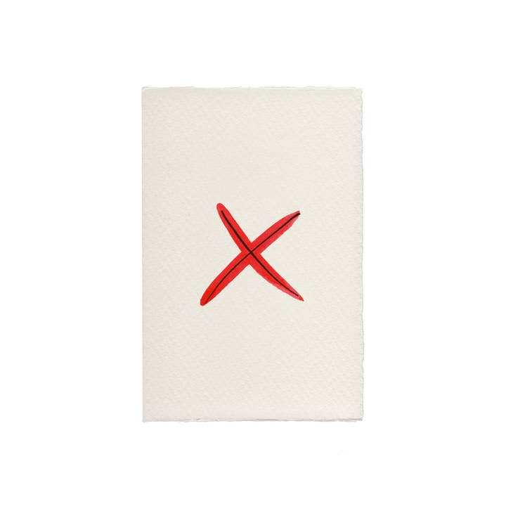 Kiss Love Card for wholesale by Scribble & Daub