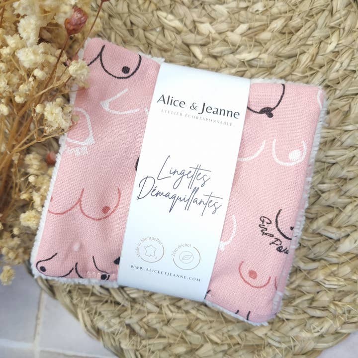 Girl Power X5 washable makeup remover wipes for wholesale by Alice et Jeanne