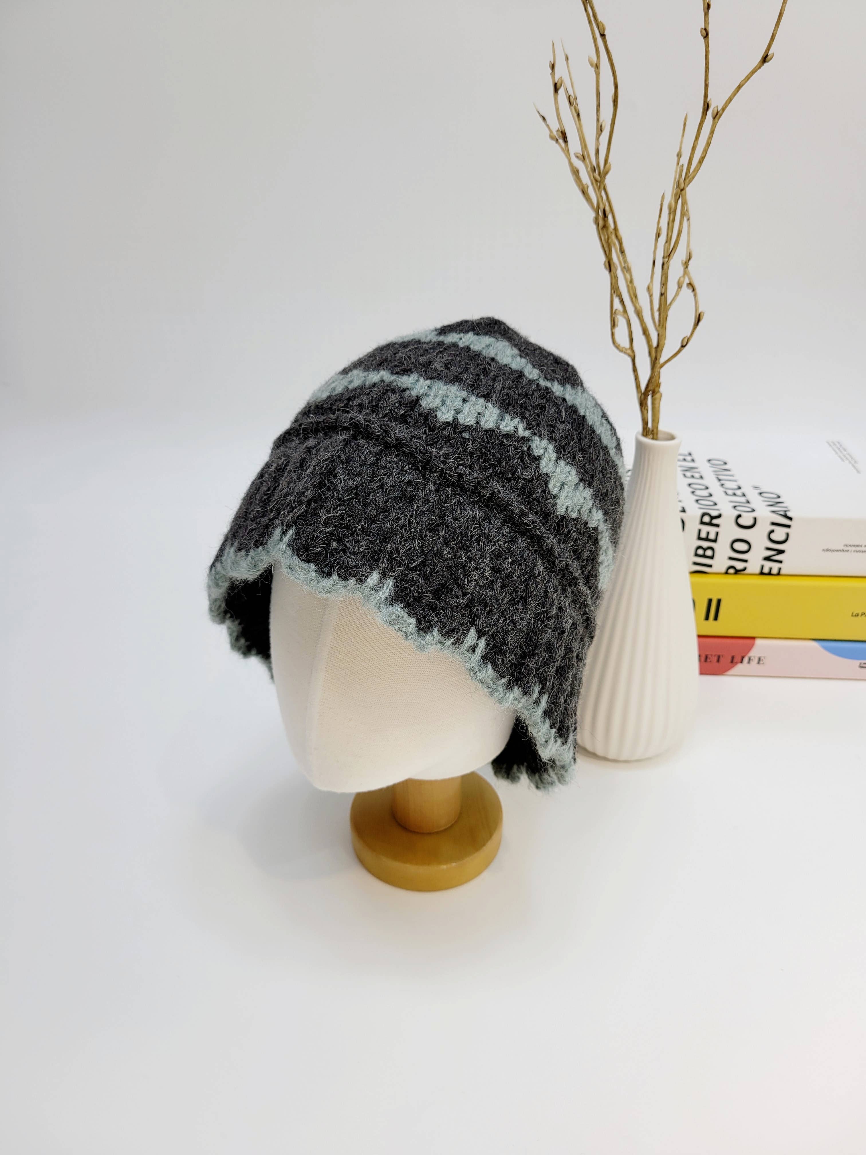 Comfortarians – Engroshandel Bucket hat - Dame – Alpaca strikket spandhue, Premium blød og varm vinterhue2