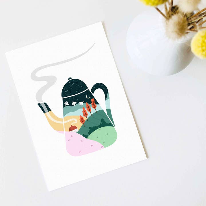 Poster-Kunstdruck - Teekannen-Träume für den Großhandel von Sentient Stories