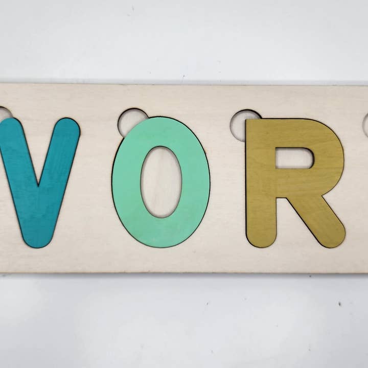 Chelsea Brandt Creations - Wholesale Puzzle - Kids - Custom Wood Name Puzzle