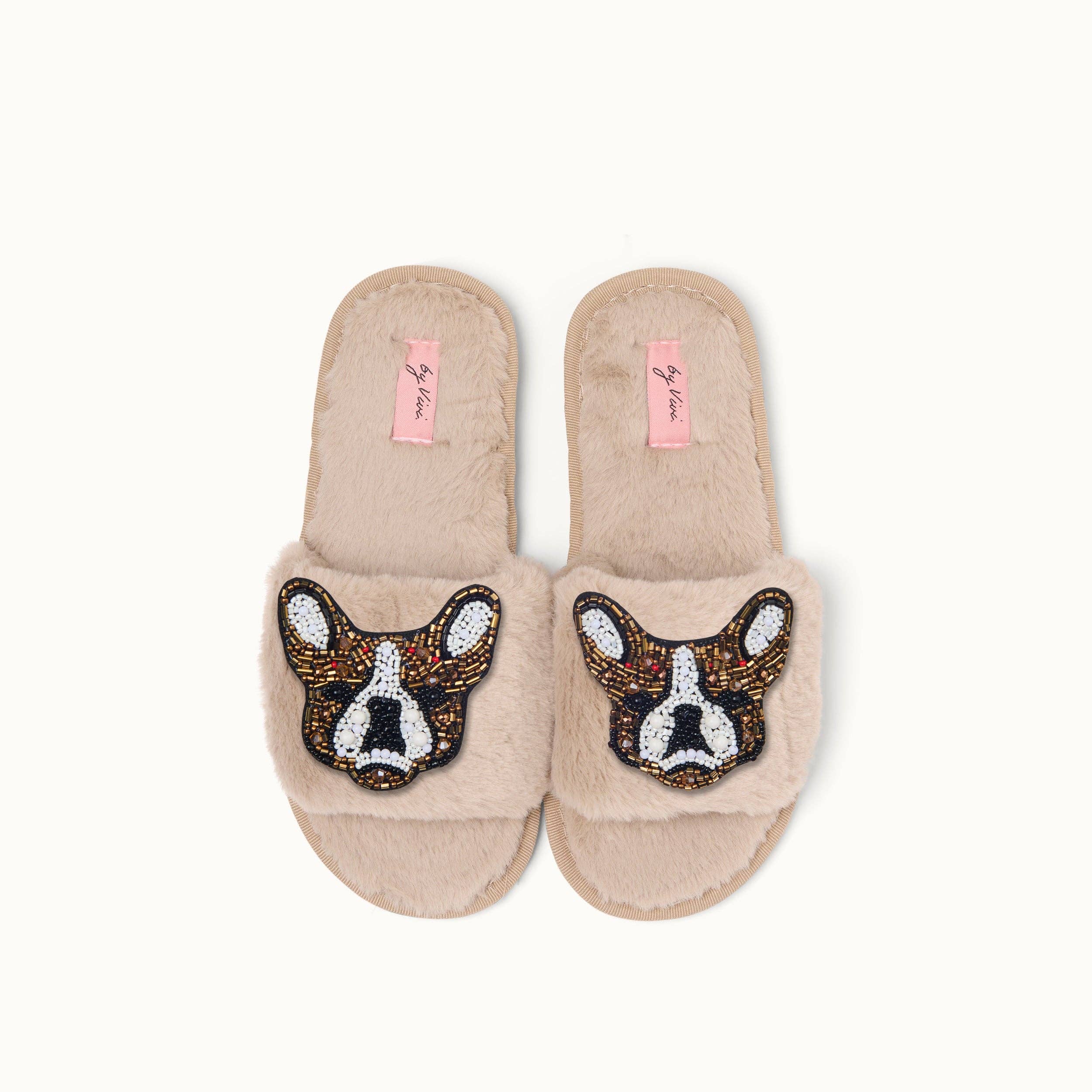 by Vivi. - Vendita all'ingrosso Spille - Coppia di spille per pantofole: Bulldog francese1