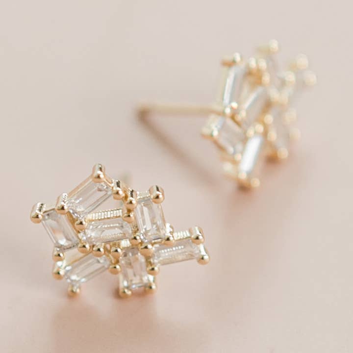M STREET STUDIO - Wholesale Stud/Post Earrings - Cluster Stud Earrings0