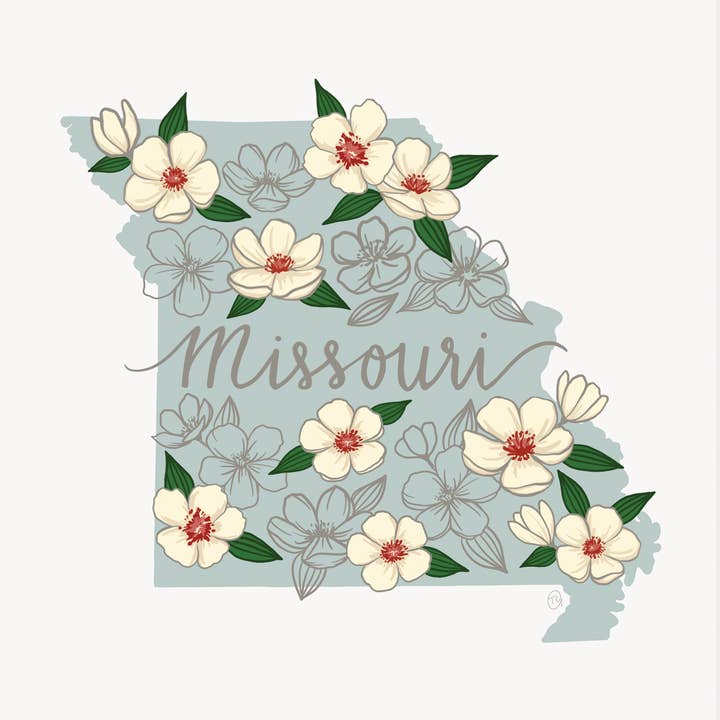 Missouri State Art Print voor wholesale door Tram Colwin Studio