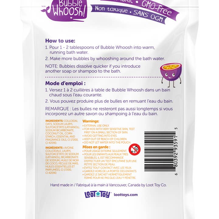 Loot Toy Company - Wholesale Bubble Bath - Bubble Whoosh Passion Fruit