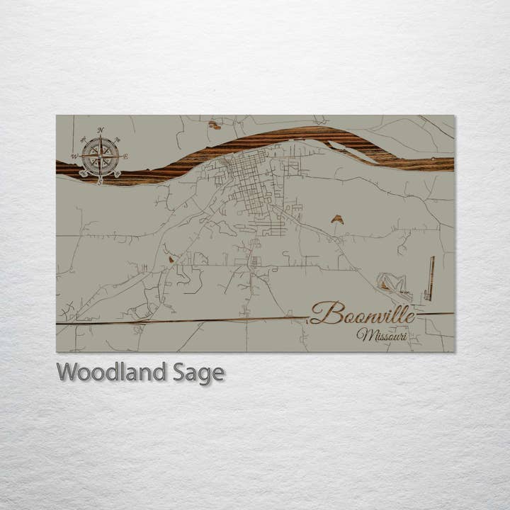 Fire & Pine - Vendita all'ingrosso Mappe - Missouri: mappa di Boonville Street
