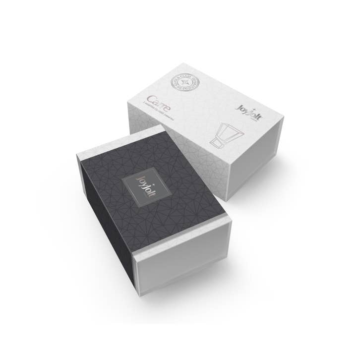 JoyJolt – Engroshandel Cocktail-/likørglas – Carre Square Heavy Base Stemless Martini briller, sæt med 23