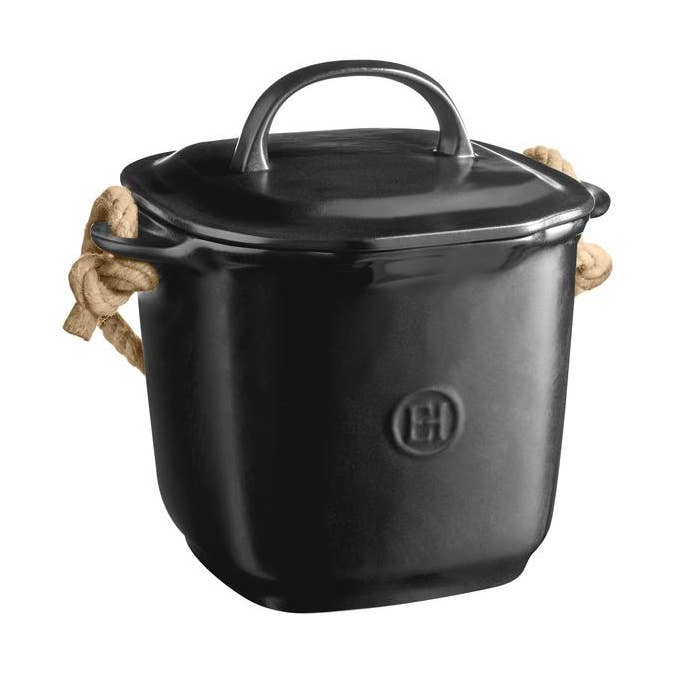 Bac à compost Emile Henry - Truffe Noire pour la vente par HAUS