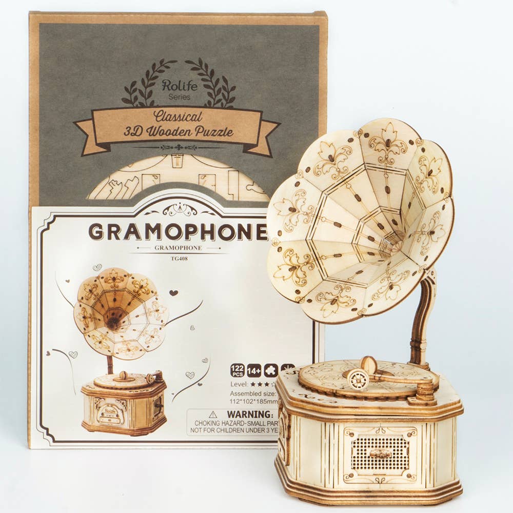 Robotime - Wholesale DIY Craft Kit - Gramophone0