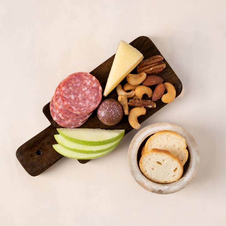 Made Market Co. – Tábua de queijos por atacado – Conjunto de mini placa de mármore e madeira4