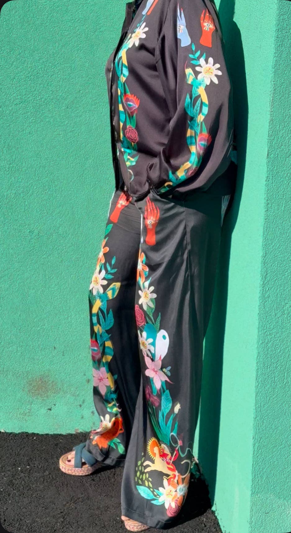 Paryse Style - Wholesale Top & Pant Set (NOT Loungewear) - Women's - Black Taboo Coordinate Set for Tall Women0