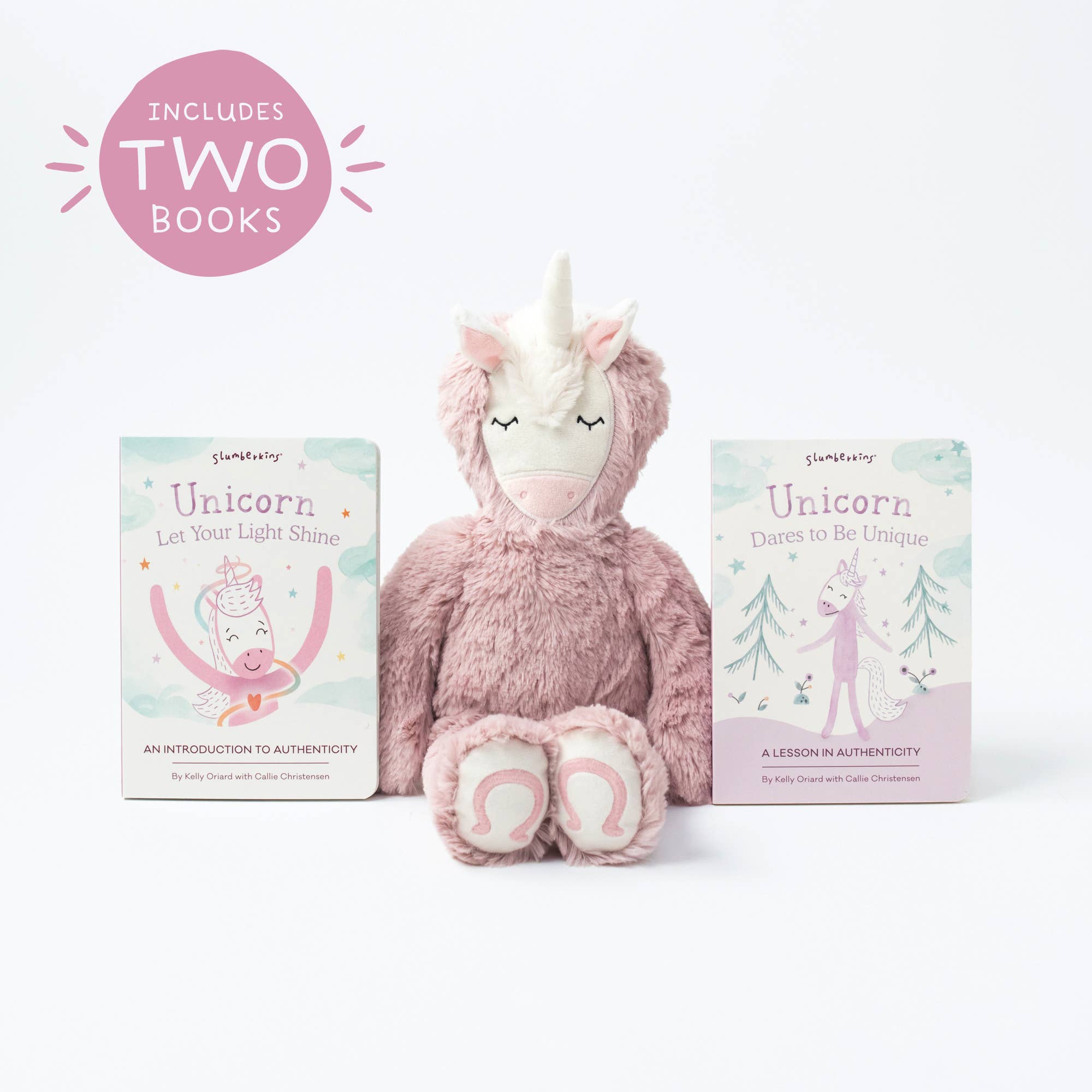 Slumberkins Inc. - Wholesale Stuffed/Plush Toy - Kids & Baby - Unicorn's Authenticity Plush Set - with 2 books!0