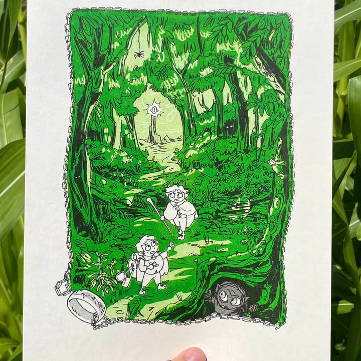 coralroot - Wholesale Art Print - Lord of the Rings Riso Print0