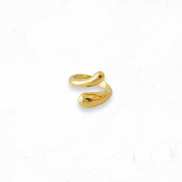Gold Dome Open Ring for wholesale by Golden Thread
