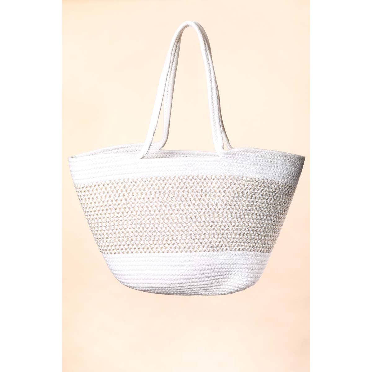 Anarchy Street - Wholesale Beach Bag - Braid Pattern Beach Tote Bag0