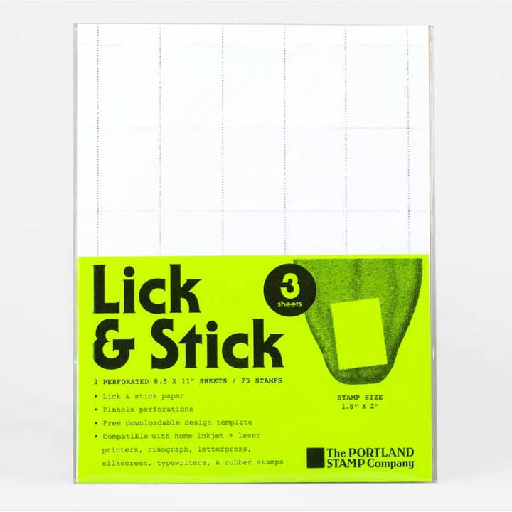 The Portland Stamp Company - Vendita all'ingrosso Kit per lavoretti fai da te - Lick & Stick: Standard