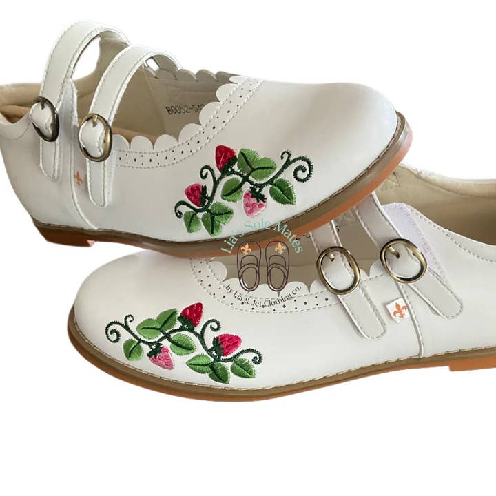 Janie (Mary-Jane’s) in Strawberry Fields for wholesale by Lia’s Sole Mates