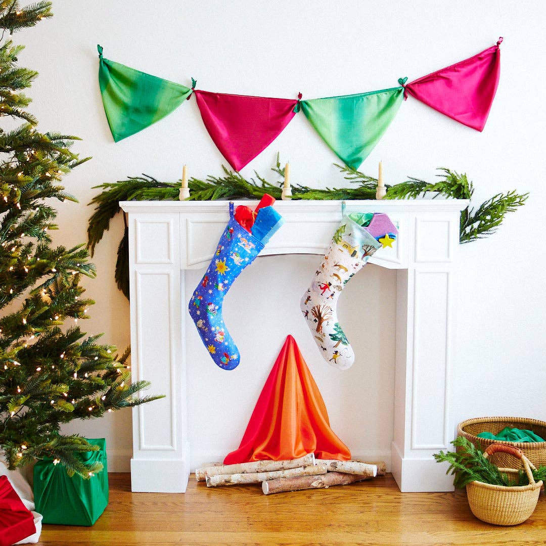 Sarah’s Silks - Wholesale Holiday Stocking - Snowy Day Stocking9