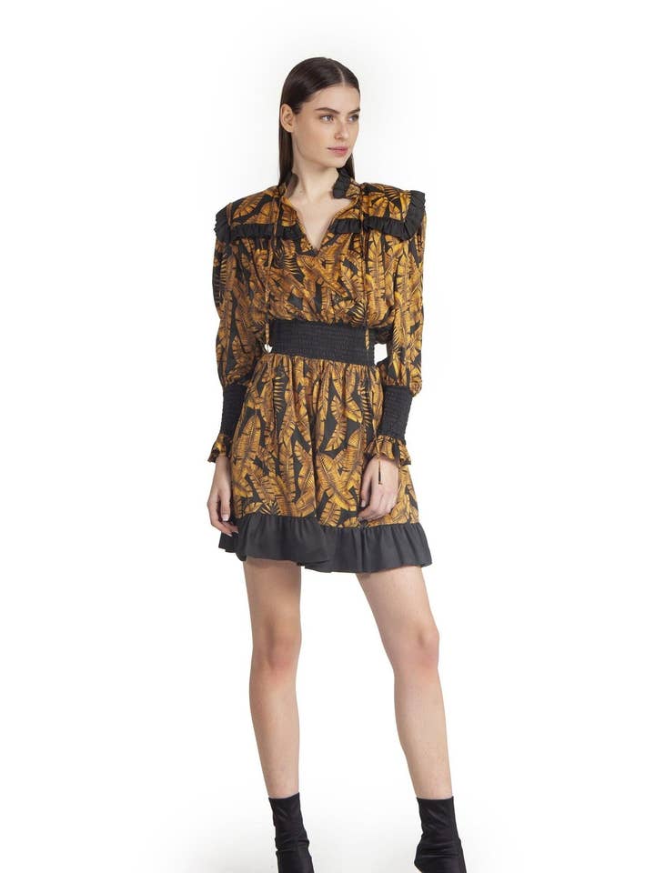 Kjole med bånd og kanter for engroshandel hos ODI ET AMO