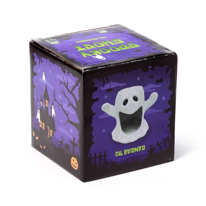 Puckator Ltd - Wholesale Oil Warmer - Ghost Shaped Ceramic Oil & Wax Burner