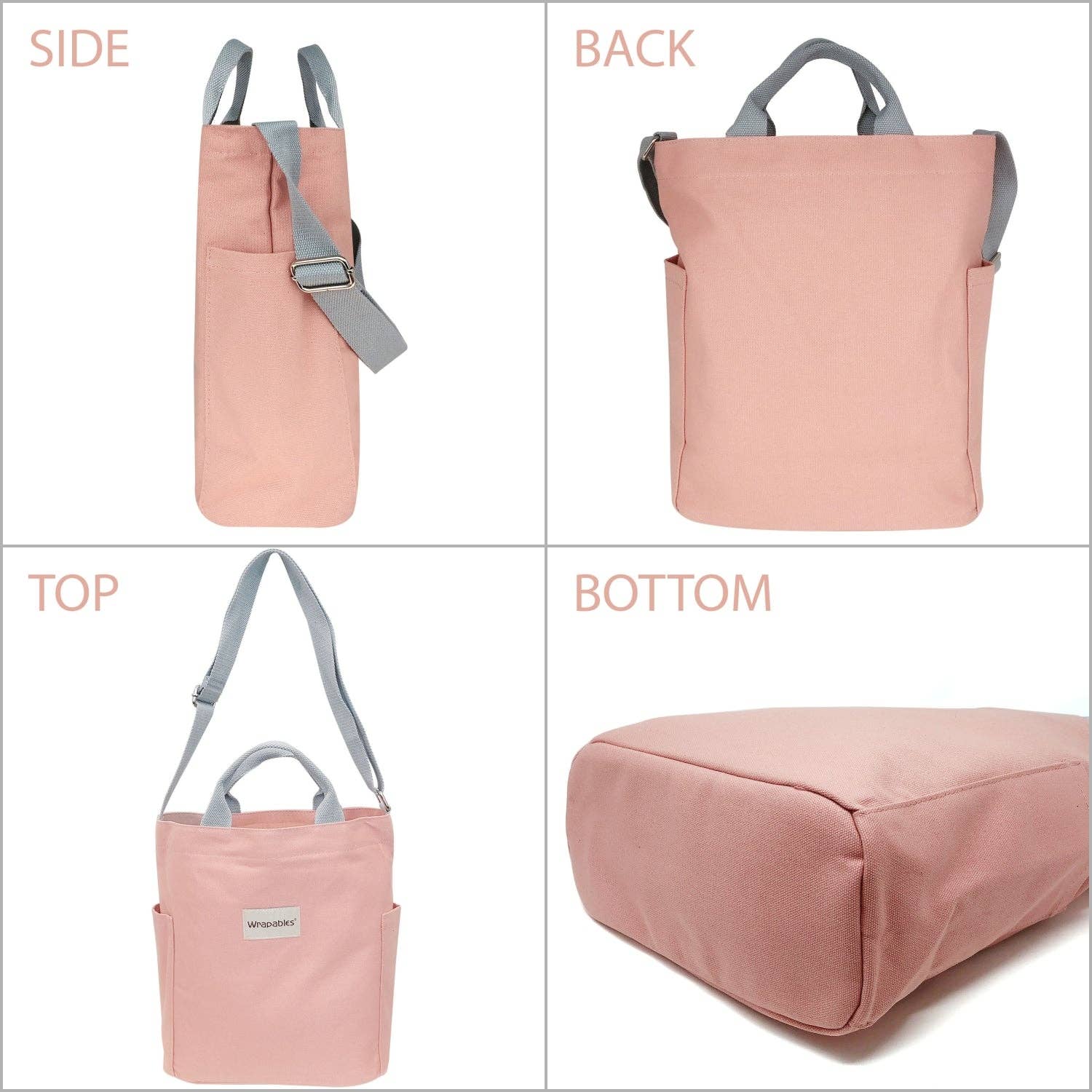 Wrapables.com - Wholesale Tote Bag - Women's - Wrapables Canvas Tote Bag,Casual Cross Body Shoulder Handbag32