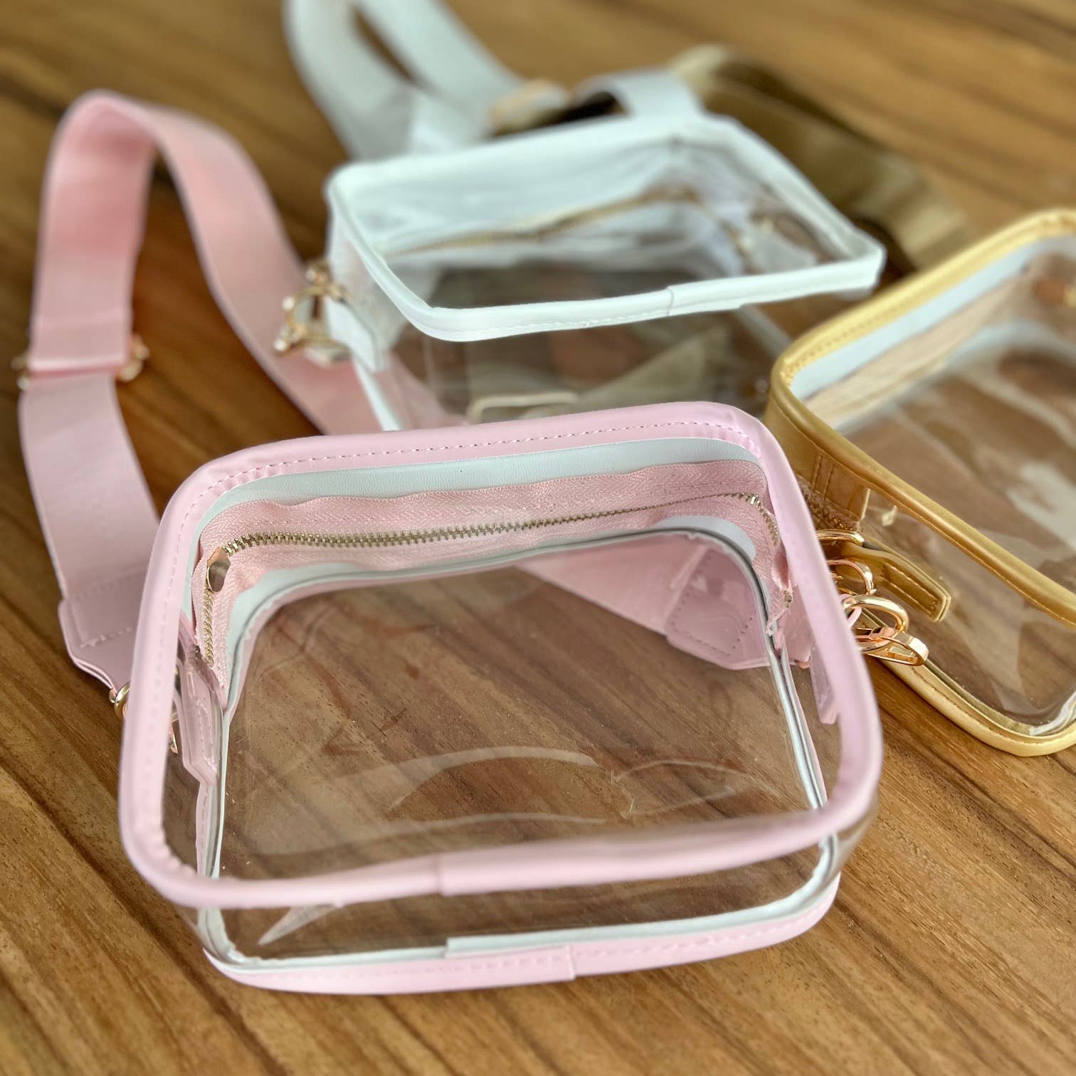 Palmy Pineapple - Wholesale Crossbody Bag - Women's - Clear Game Day Stadium Approved Shoulder Bag With Strap15