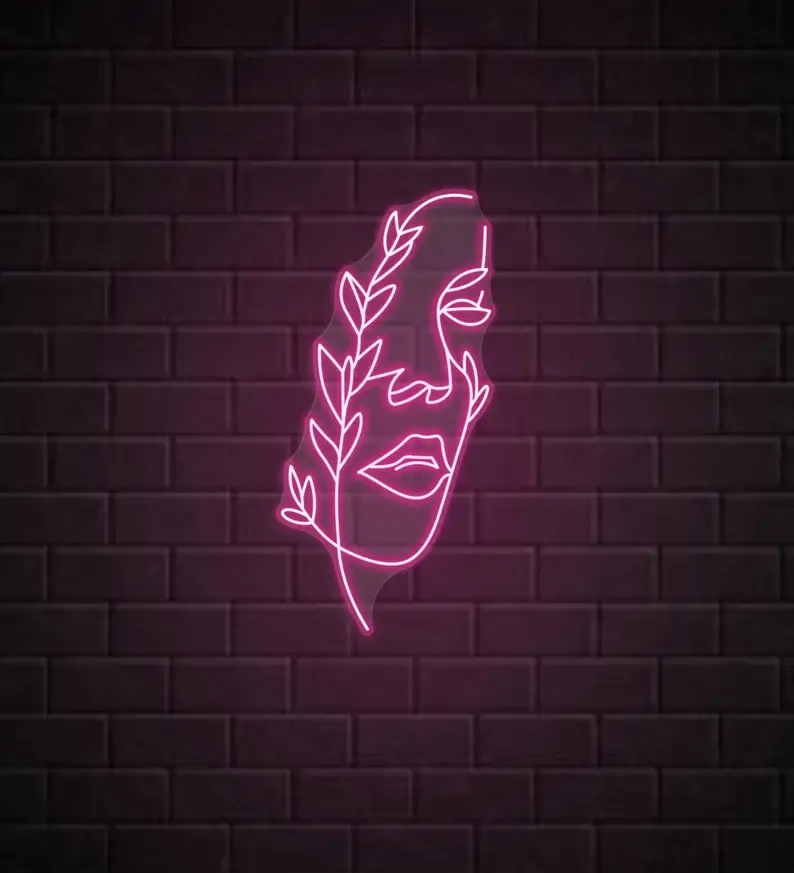 Glow Neon – Großhandel Neonschilder – Neonschilder mit Blumengesicht, Wanddeko2