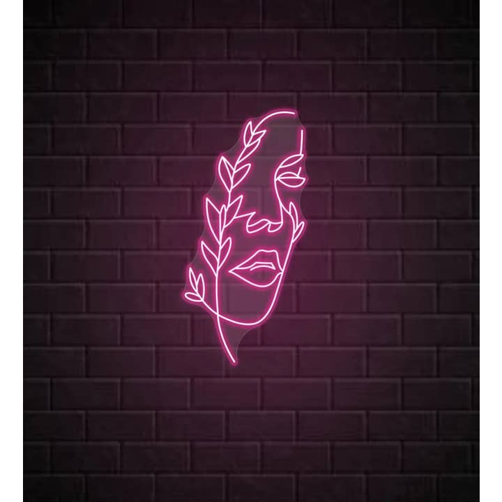 Glow Neon – Großhandel Neonschilder – Neonschilder mit Blumengesicht, Wanddeko2