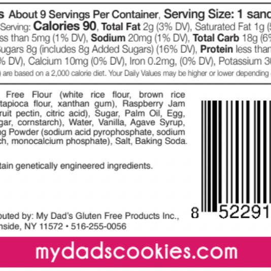 My Dad's Cookies - Wholesale Cookie - Raspberry Linzer4