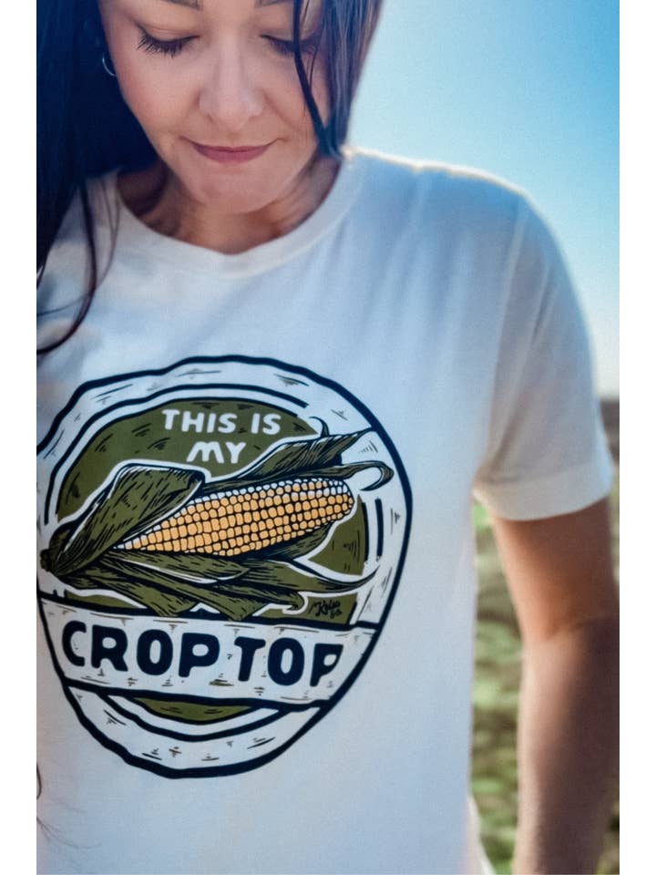 Kelso & Company - Wholesale Screen Printed T-Shirt - Women's - This Is My Crop Top Tee Graphic Tee