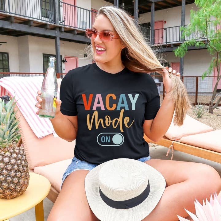 Vacay Mode On T-Shirt for wholesale by Light & Shine