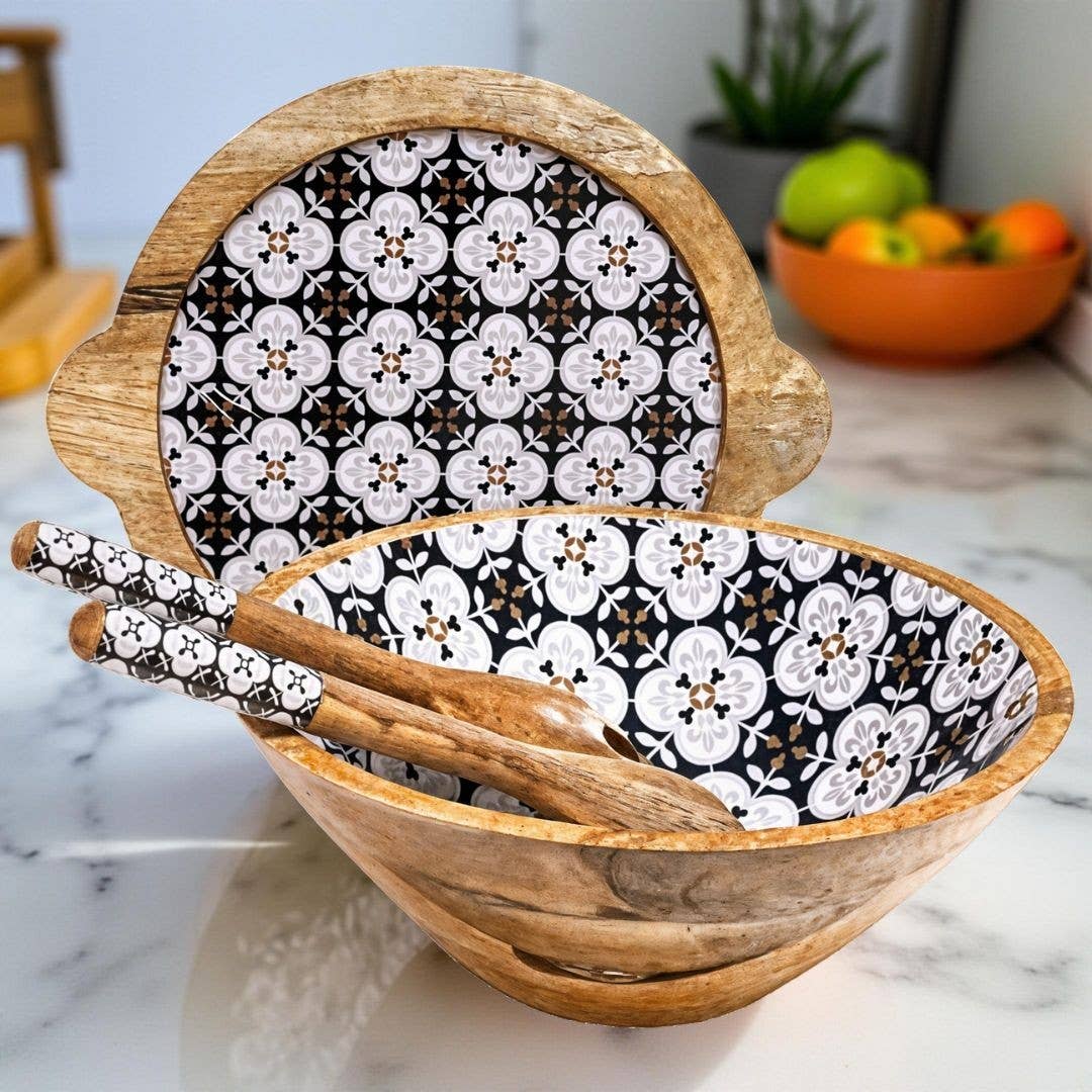 Hartsmede - Wholesale Serve Bowl - Large Serving Bowl Set with Lid & Serving Spoons Ideal Gift6