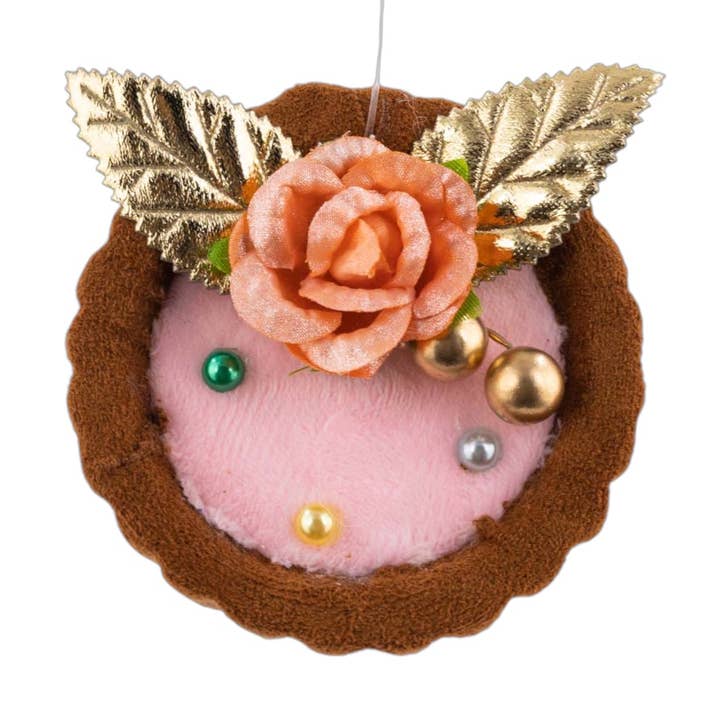 6in Pink Custard Shell Orn for wholesale by December Diamonds