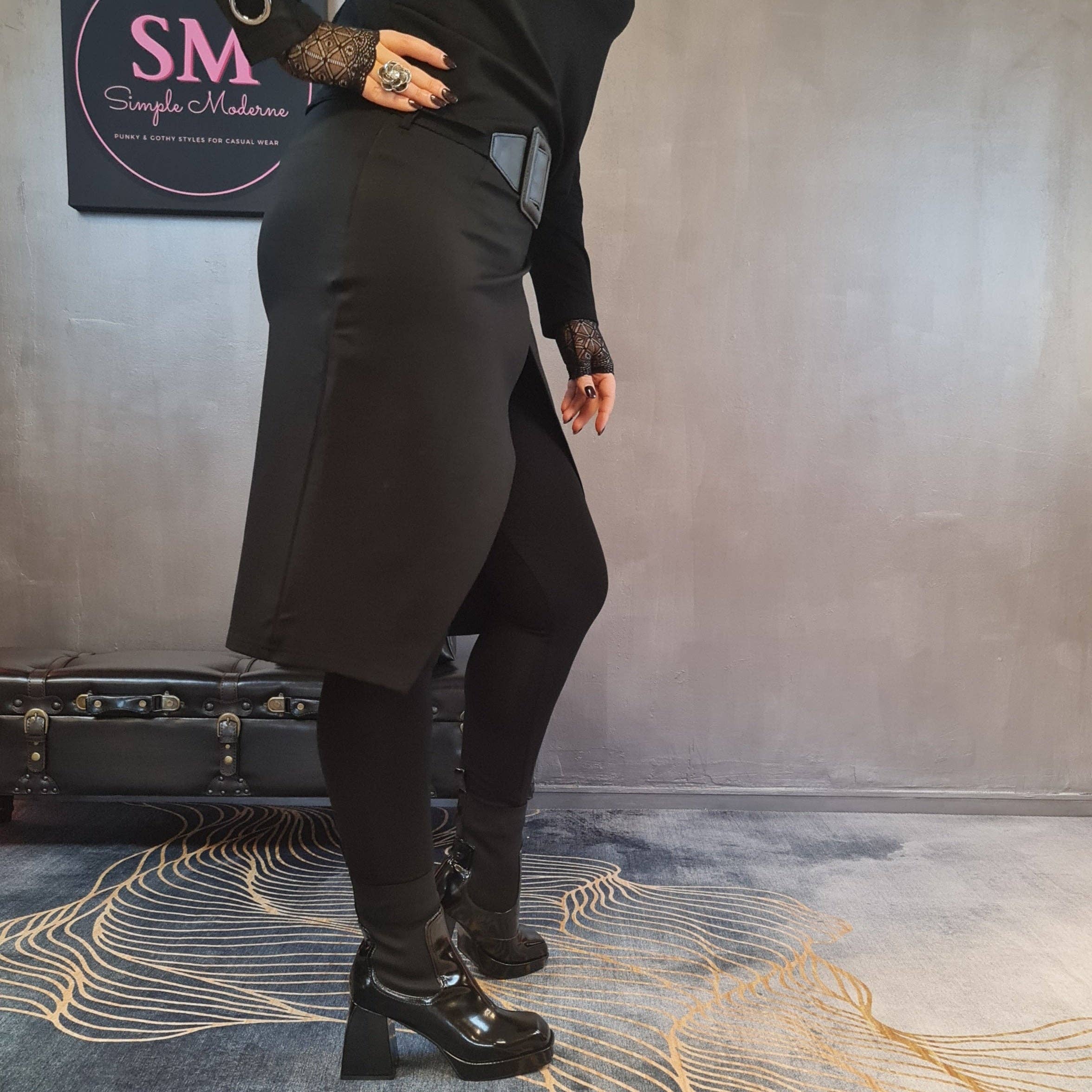 Simple Moderne - Wholesale Rok - Dames - Simple Moderne vintage punk legging met halve rok13