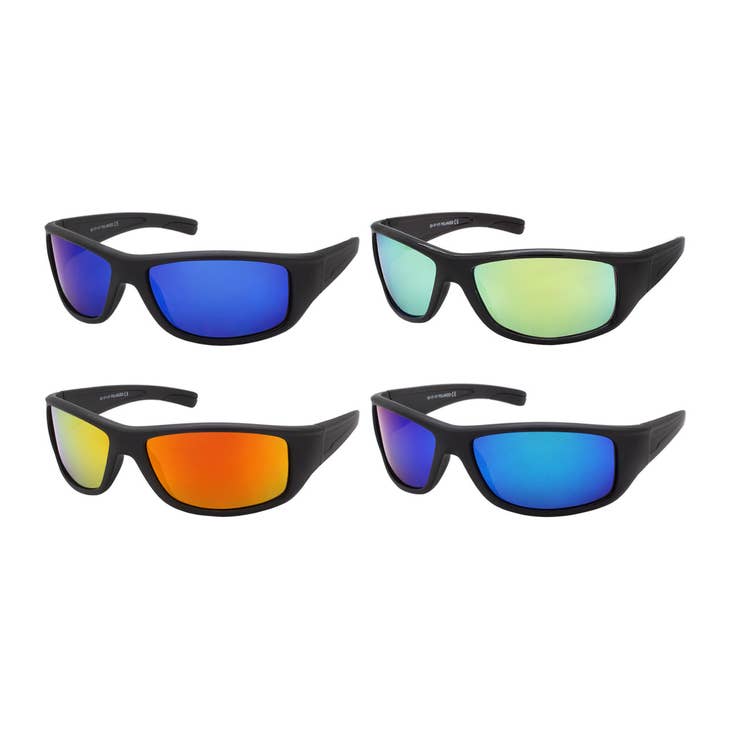 Wholesale Polarized Sunglasses Sport Wrap Color Mirror Glasses New for your  shop – Faire UK