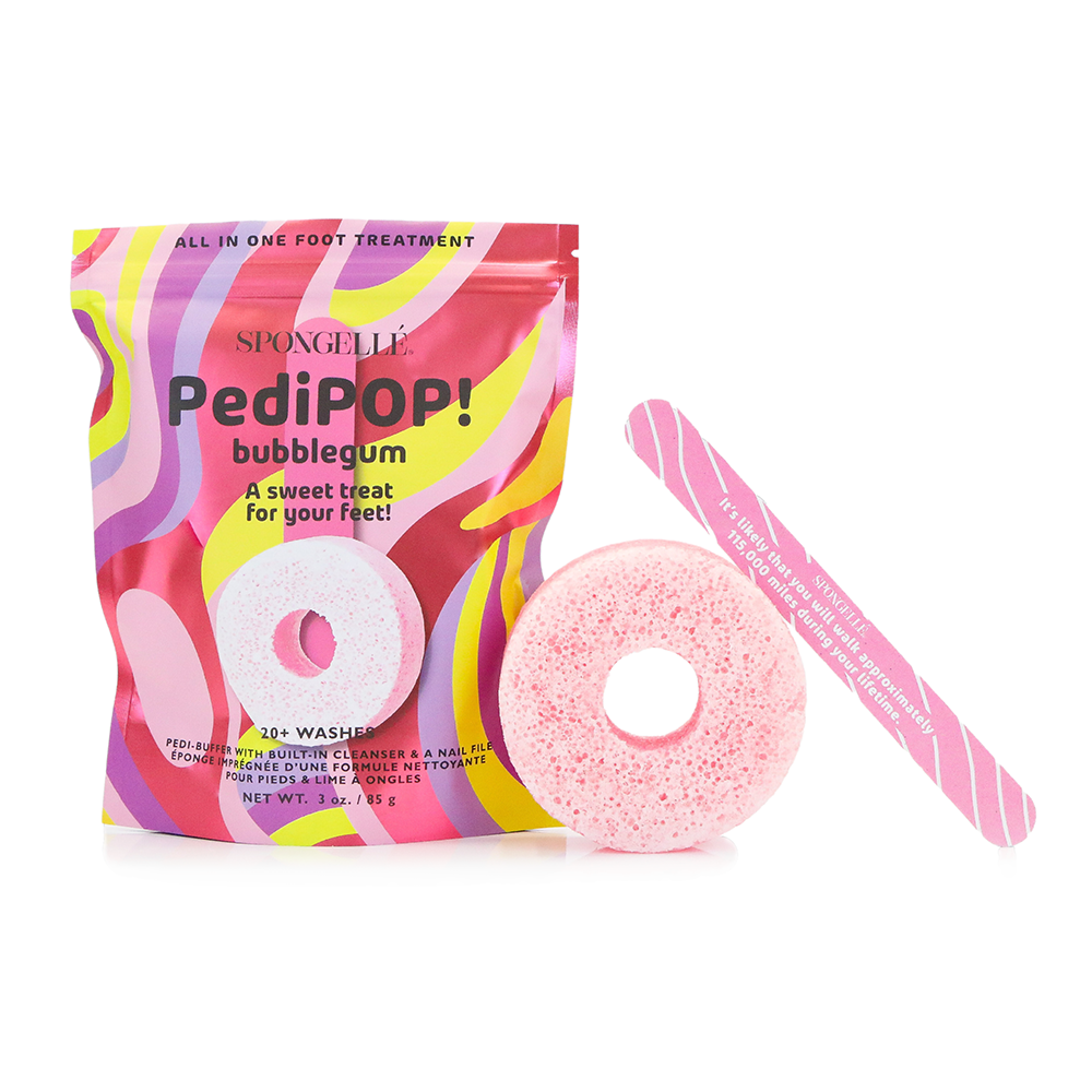 Spongellé | Valentines Day Gifts | Easter Gifts - Wholesale Nail File - PediPOP Pedi Buffer & Nail File Assorted Pack | Clean Beauty2