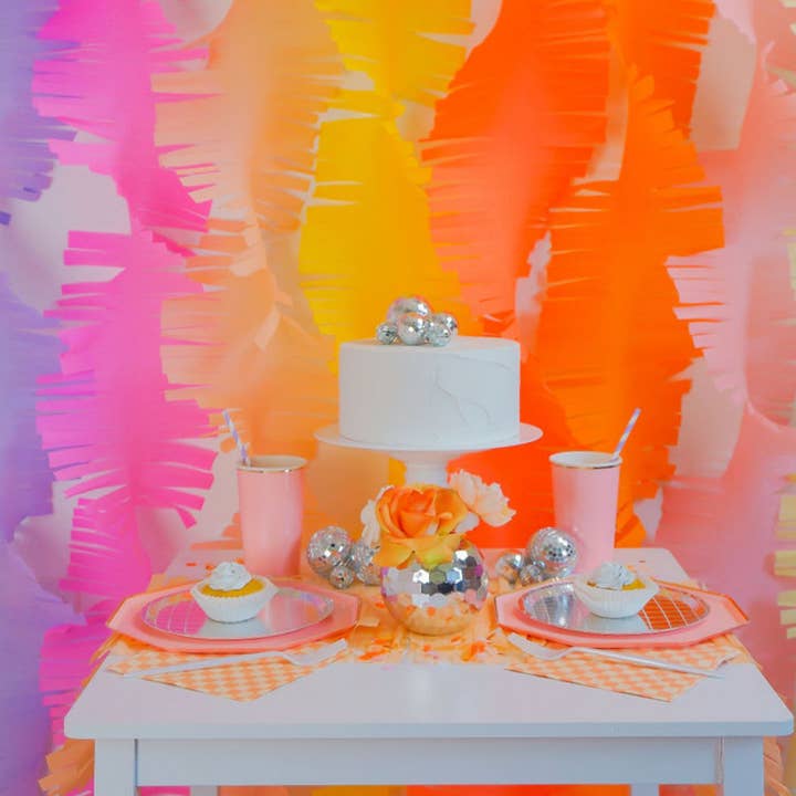 Feelin' Groovy Crepe Paper Fringe Streamers (Copy) for wholesale on Faire