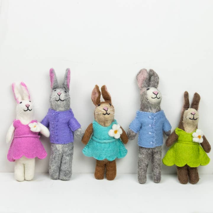 Toys - Easter Decor - Pastel Bunny Dolls for wholesale by The Winding Road