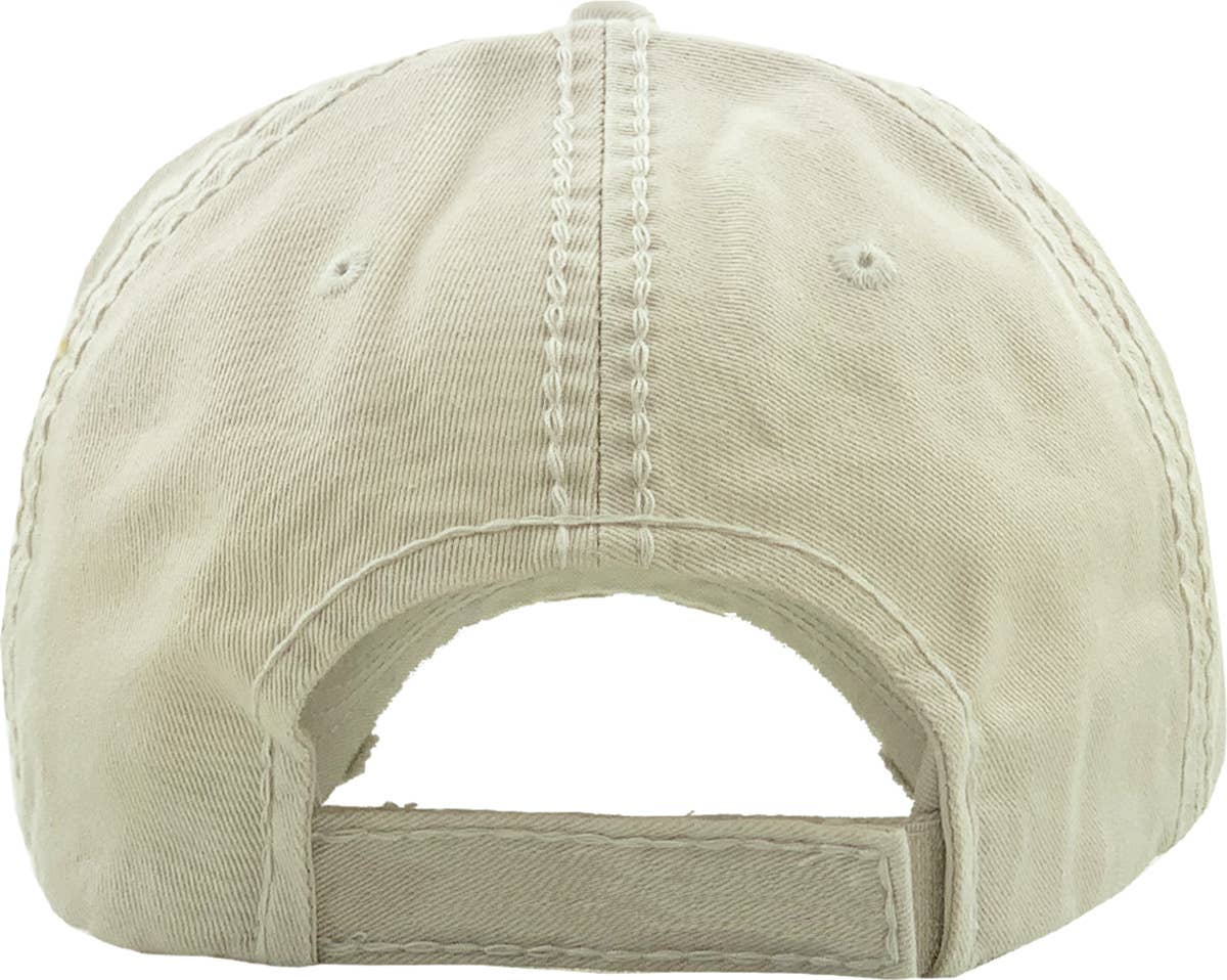 KBETHOS - Vendita all'ingrosso Cappellino da baseball - Donna - Cappellino Vintage Lavato SUNSHINE & WHISKEY11