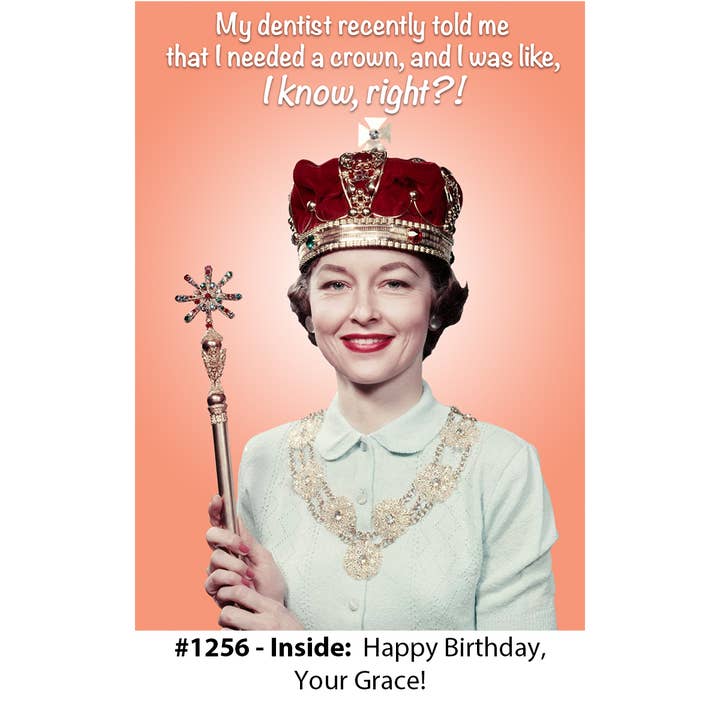 „I Need A Crown” - Verjaardagskaart voor wholesale door Magik Missile