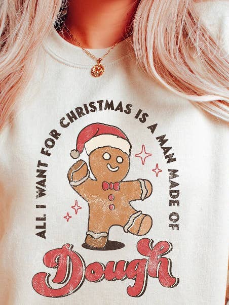 All I want for Christmas is a man made of dough retro ginger for wholesale by Gunpowder and lace wholesale