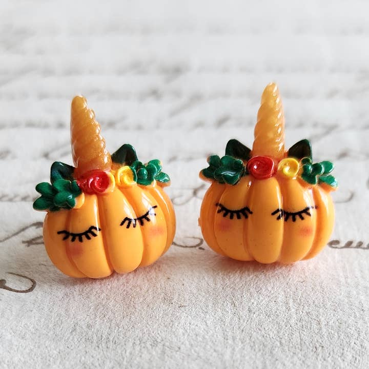 Pendientes de unicornio y calabaza para venta al por mayor de Kolor Wonder Crafts
